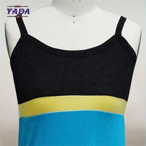 Girls spaghetti strap casual rainbow long elegant summer a line skirt printed maxi floral dress for girls