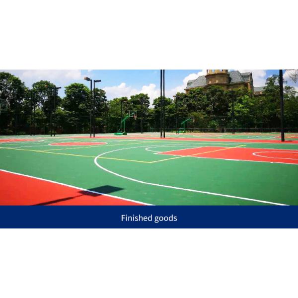 Non Pollution Polyurethaning Outdoor Sports Surfaces High Elasticity