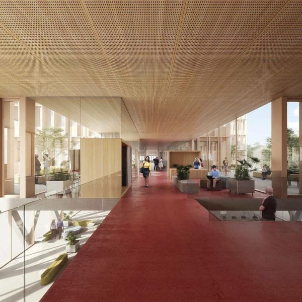 Micro Perforated Acoustic Wood Ceiling Panels , Sound Proof Ceiling Tiles 600x600mm