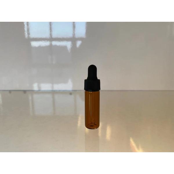 Empty 4ml Amber Essential Oil Bottles With Droppers Small Size
