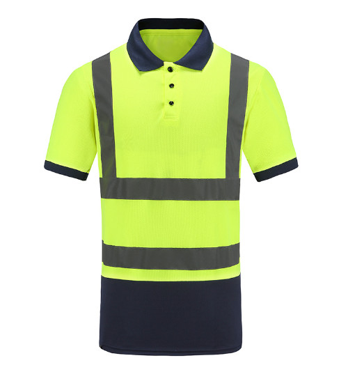 Reflective PPE Safety Wear Road Work Manager Reflective POLO Shirt/T-Shirt Customizable Logo