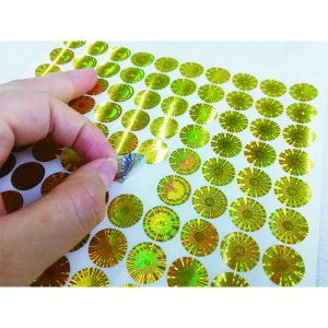 China Oilproof Waterproof 3D Hologram Tamper Evident Security Labels on sale