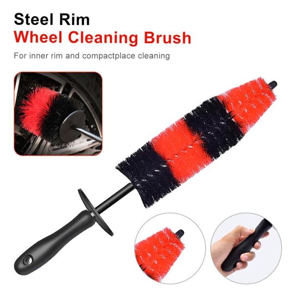 Long Handle Polyethylene Car Wheel Cleaning Brush 45cm X 6.5cm