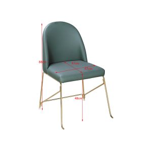 Cheap Hotel Restaurant 47cm Faux Leather Upholstered Dining Chairs wholesale