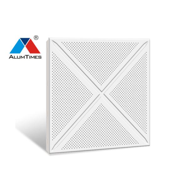 OEM ODM Square Aluminum Perforated Ceiling Panel For Interior Decoration