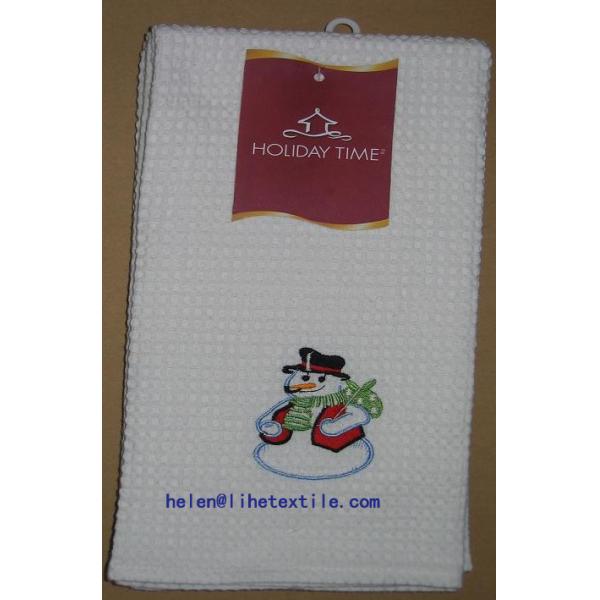 Chrismas logo towel , embroidery