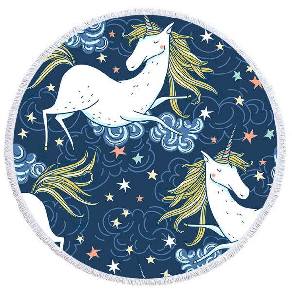 Eco Friendly Sublimated Beach Towels Exquisite Sewing Long Durability Washable