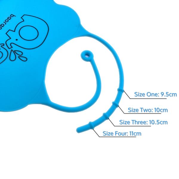 Custom Printing Best Fancy Fold-able Collapsible Comfort Waterproof Easily Wipes Clean Baby Silicone Bib with Pocket