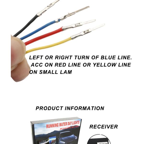 Waterproof 5050 Car Headlight Led Tube Strip / Led Tail Lights Strips 45cm 60cm