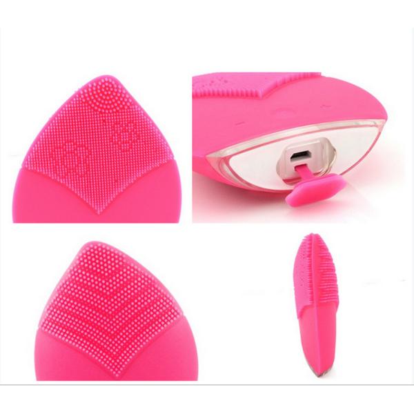 Safety Silicone Face Scrubber , Silicone Face Exfoliator 6000 R / Min Rotate Speed
