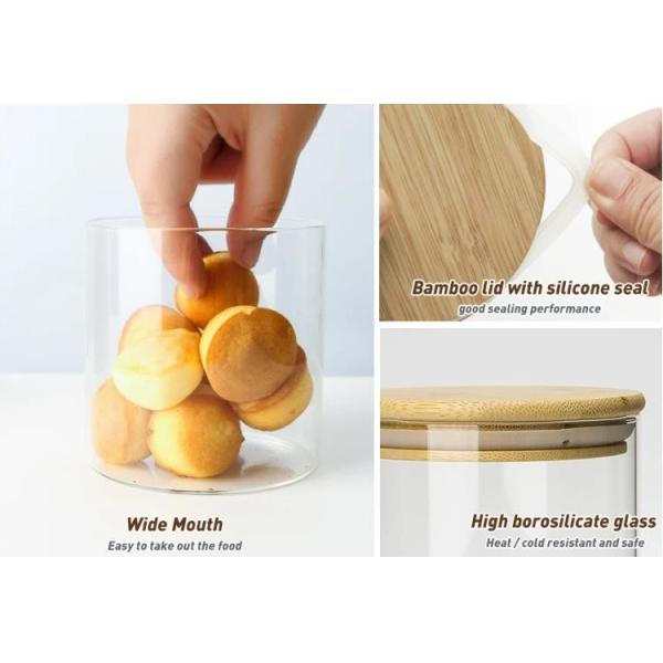 High Quality Decorative Food Glass Storage Jar For Saving Chocolate Coffee Candy With Cork