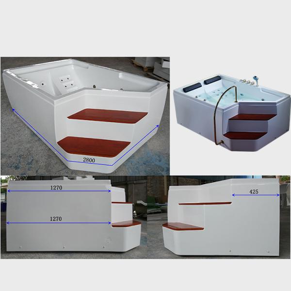 Inflatable Portable Walk-In Bathtub For Adults Seniors Shower Rectangle