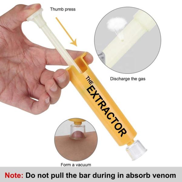 Snake Venom Extraction Kit Pump Removal Emergency First Aid Supplies 4.27"