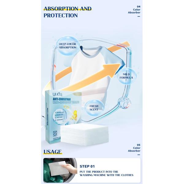 Eco Friendly Color Grabber Laundry Sheets Versatile Color Catcher Washer Sheets