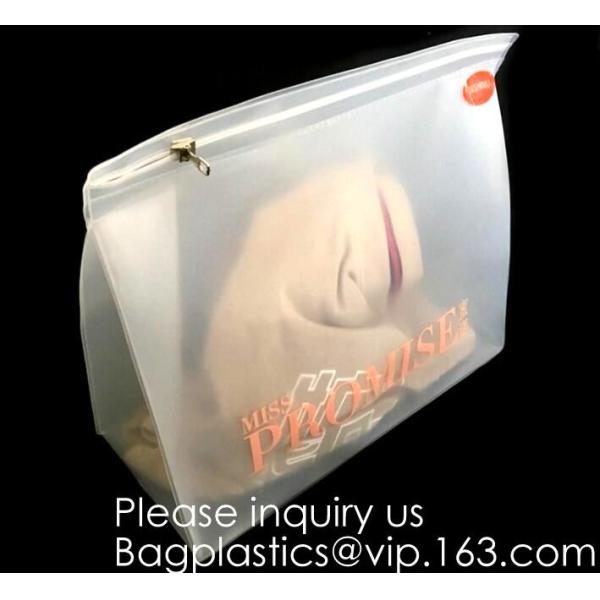 Clear Eva Pvc Bag With Zipper Swimwear Packaging Bag,Holographic Trendy Cosmetic Pvc Bag Portable Travel Makeup Bag