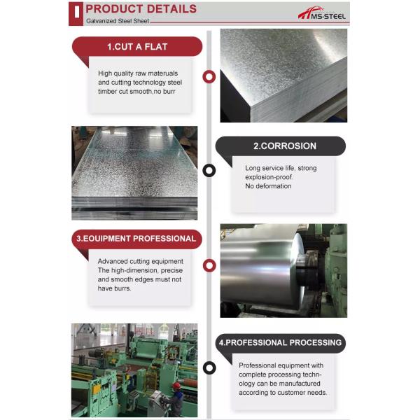 5mm Galvanized Mild Steel Plate Sheet Tread 40g-275g