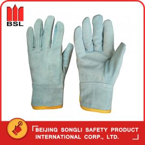 China SLG-SMT-35 goat split leather working safety gloves on sale