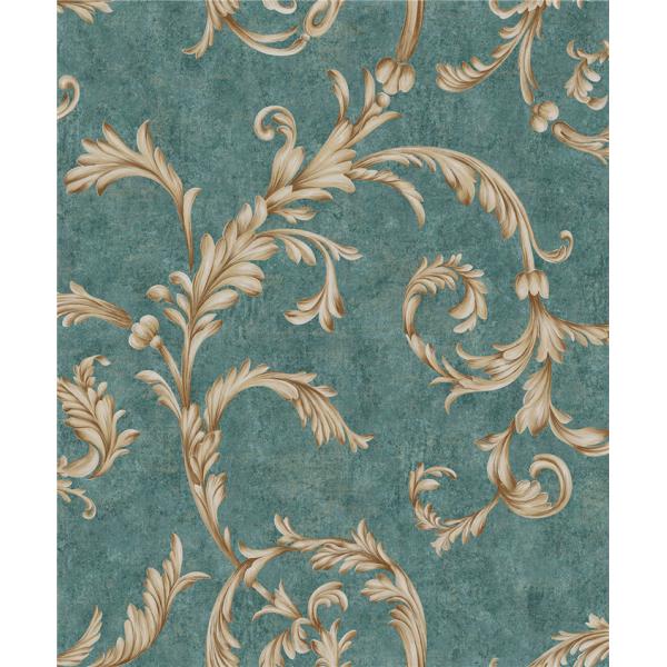Damask Flower Pattern Wallpaper House Decor With American Style , Eco Friendly