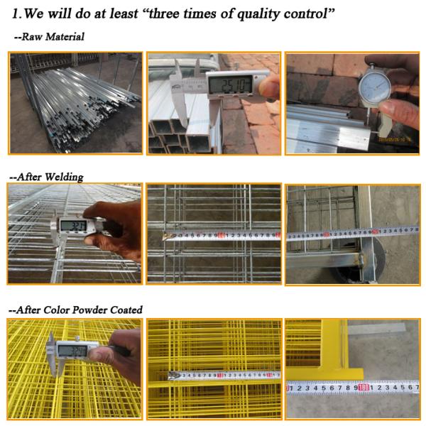 Construction Fence Panels 6'/1830mm*10'/3048mm width powder coated green mesh 3"x6"/75mm x 100mm