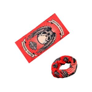 Black White Skull Tubular Headwear / Scarf 25 * 50cm Digital Printing