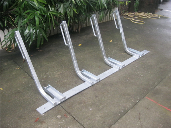 Outdoor Steel Bicycle Parking Rack , Bike Parking Stand With 6 Bike Capacity
