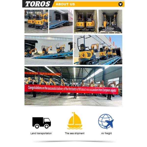 Multipurpose 1.2 Ton Hydraulic Compact Excavator Small Earth Moving Equipment