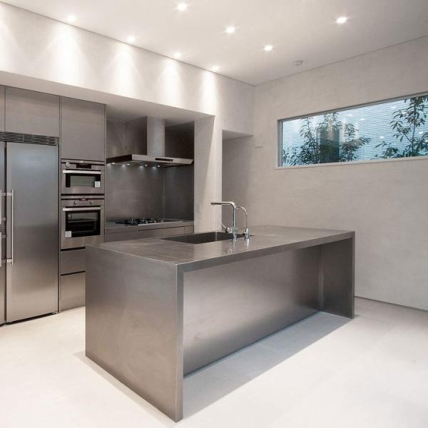 Custom Modern Durable Design Modular Cabinets Smart 304 Stainless Steel Kitchen Cabinets For Villa