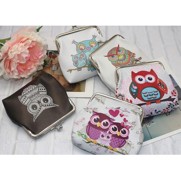 Custom animal printed Coin Purse bag Cute Owl Bag Cartoon Elephant Coin Bag