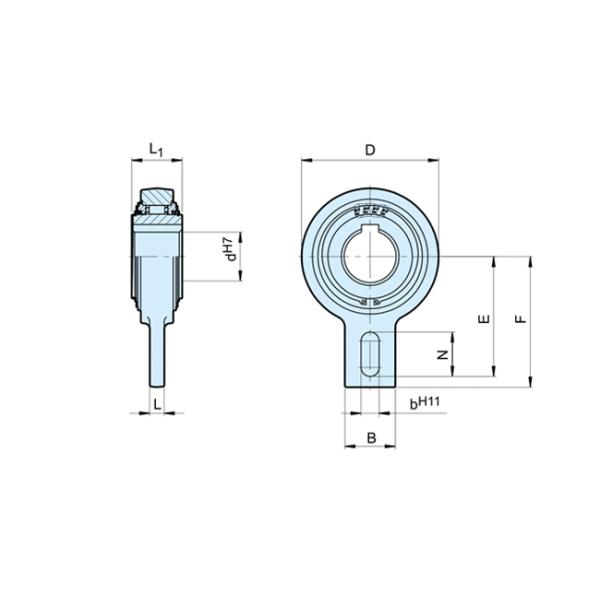 RSBW Backstop Bearing Supported 20-90mm One Side Clutch Bearing