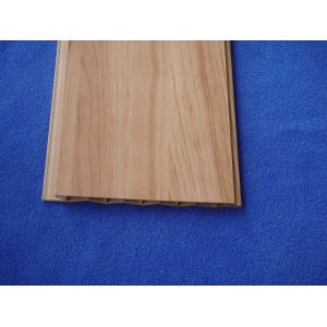 Cheap Bathroom Waterproof Wood UPVC Wall Panels With Brushed Surface wholesale