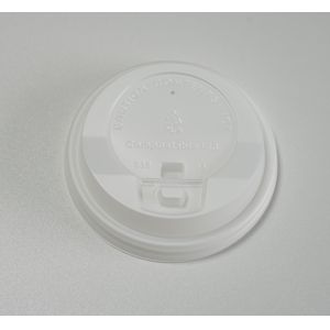 China 80mm Biodegradable Coffee Cup Lid Cold Drink Shop on sale
