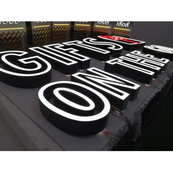Storefront 3D Acrylic Letters With LED Wall Mounted / Hanging / Free Standing