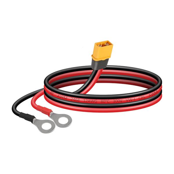 12AWG Silicon Wire XT60 XT60H Male Female to O Ring Terminal Cable for RC Aircraft Toy Cars Lipo Battery FPV Racing Drone