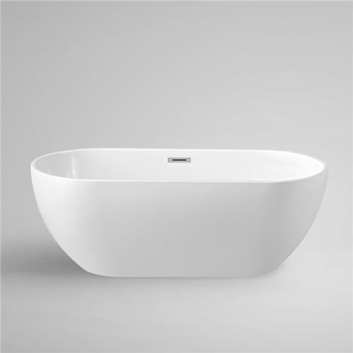 Simple Modern Acrylic Massage Bathtub / Small Stand Alone Tub Excellent Heat Retention