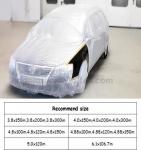 auto adhesive paint masking protect film 3.8*100m,HDPE car overspray masking