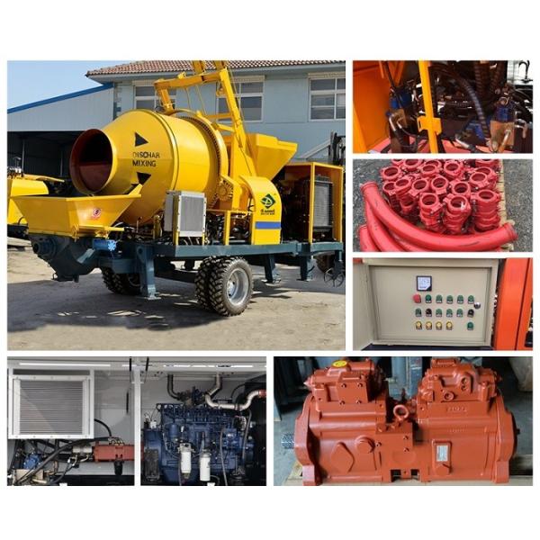Flexible Diesel Concrete Pump Self Loading Mobile Concrete Pumping Equipment