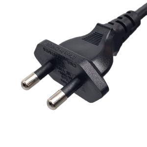 Cheap India Home Appliance Power Cord ,6A 250V 0.5m 0.75m 2 Pin AC Power Cord wholesale