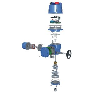 Intelligent Electric Valve Actuator IP67 Part Turn Electric Actuator