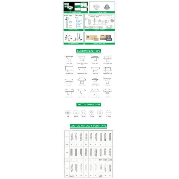 Steel Hex Head Self-Drilling Roofing Tek Screws with Rubber Washers Stitch Screw 1 Point