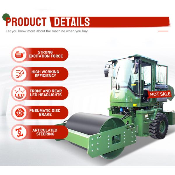 Factory Price Single Drum Soil Compactors Single Drum Roller Compactor Vibratory Road Roller