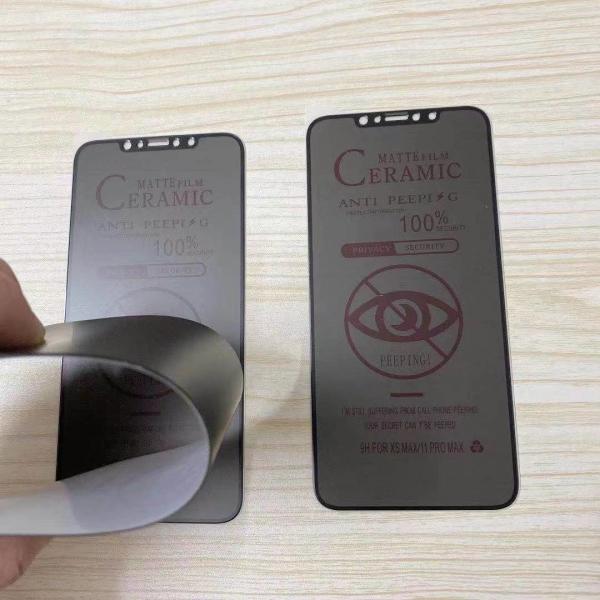 3D Tempered Glass Film 9H Anti Spy Privacy Screen Protector For Iphone