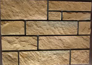 Cheap Rectangle Exterior Faux Stone , Stone Siding Panels For Homes wholesale