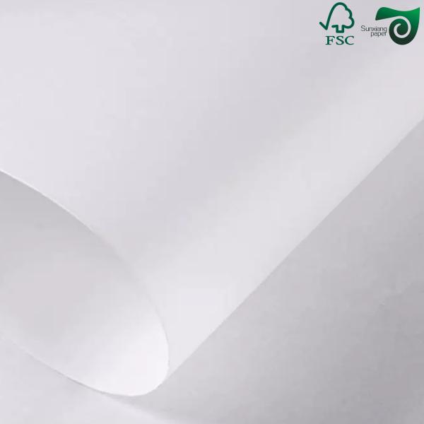 80GSM 90GSM Food Safe White Kraft Paper For Bag Making Ultra Strong Tearproof All Wood Pulp FSC