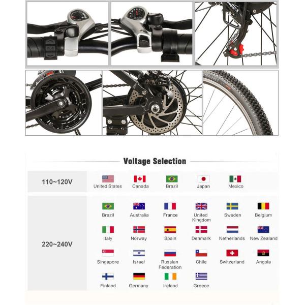 Portable Samebike Lo26 Moped Electric Bike With 30-50Nm Torque