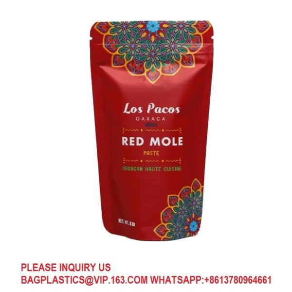 Stand Up Pouch Resealable Aluminum Foil Mylar Bag Plastic Packaging Food Packaging Bag