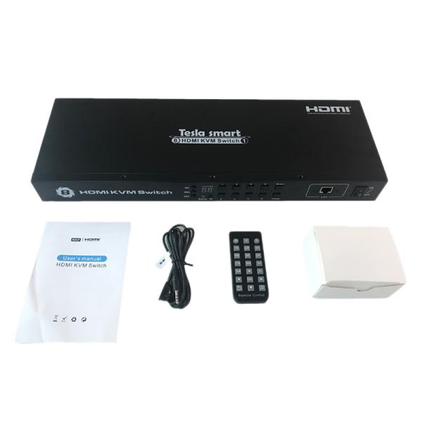 8x1 HDTV KVM Switcher 8 Port HDTV USB 2.0 KVM Switch