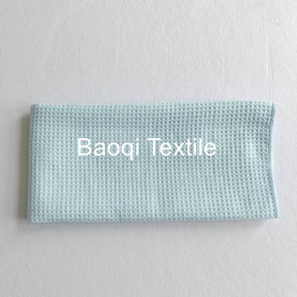 Blue color size 20”microfiber glasses towel polyester waffle cleaning towels microfiber dish rugs from China