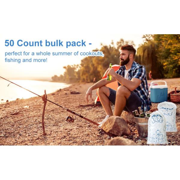 Sustainable, Recyclable, Drawstring Pack Clear Plastic Packaging Storage For Ice Storage With Draw String Closure