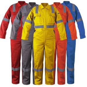 China OEM Style Industrial Worker Uniform Reflective Cotton Material on sale