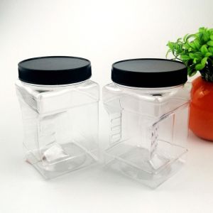 Shatterproof Kitchen Countertop 500ml Plastic Food Jars